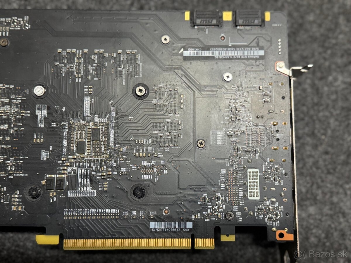 🔥 Predám MSI GeForce GTX 1070 Ti ARMOR 8GB GDDR5 - 3