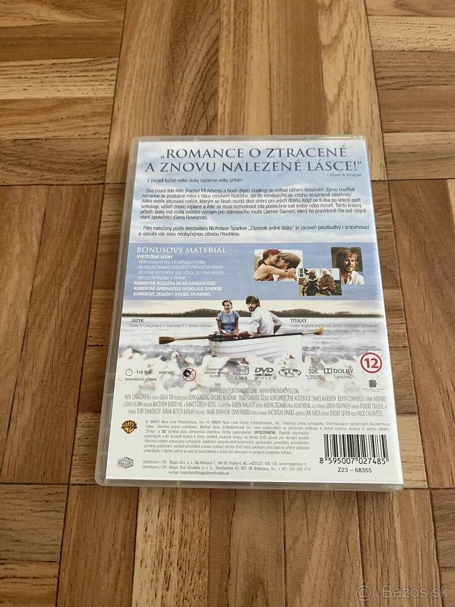 • Na predaj DVD film Zápisník jedné lásky • - 3