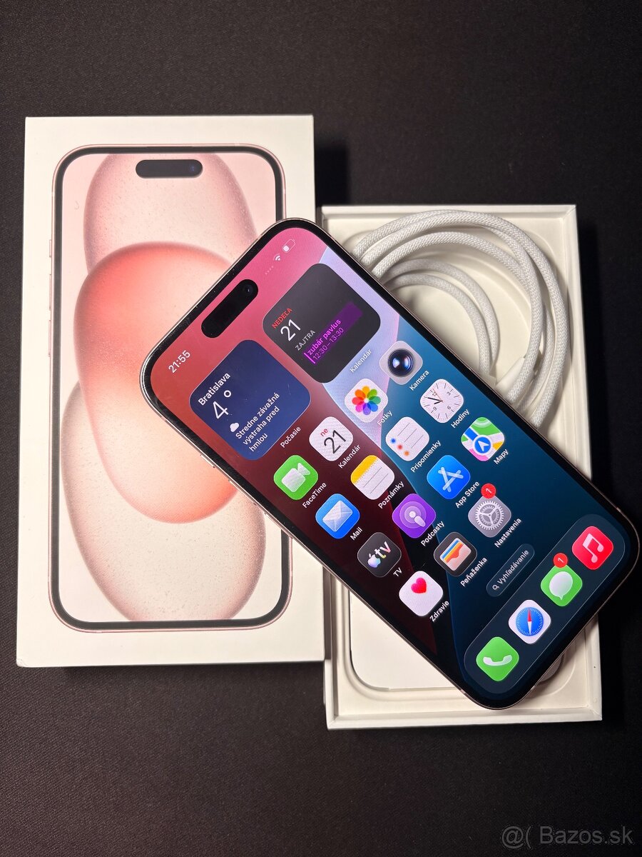 Iphone 15 128GB Rúžový - 3