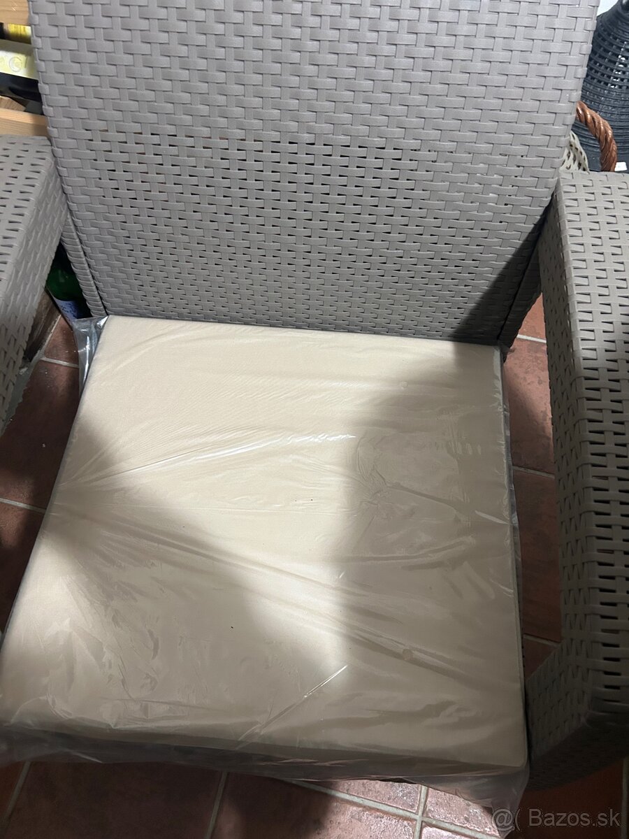 Ratanové sedenie – sivé - 3