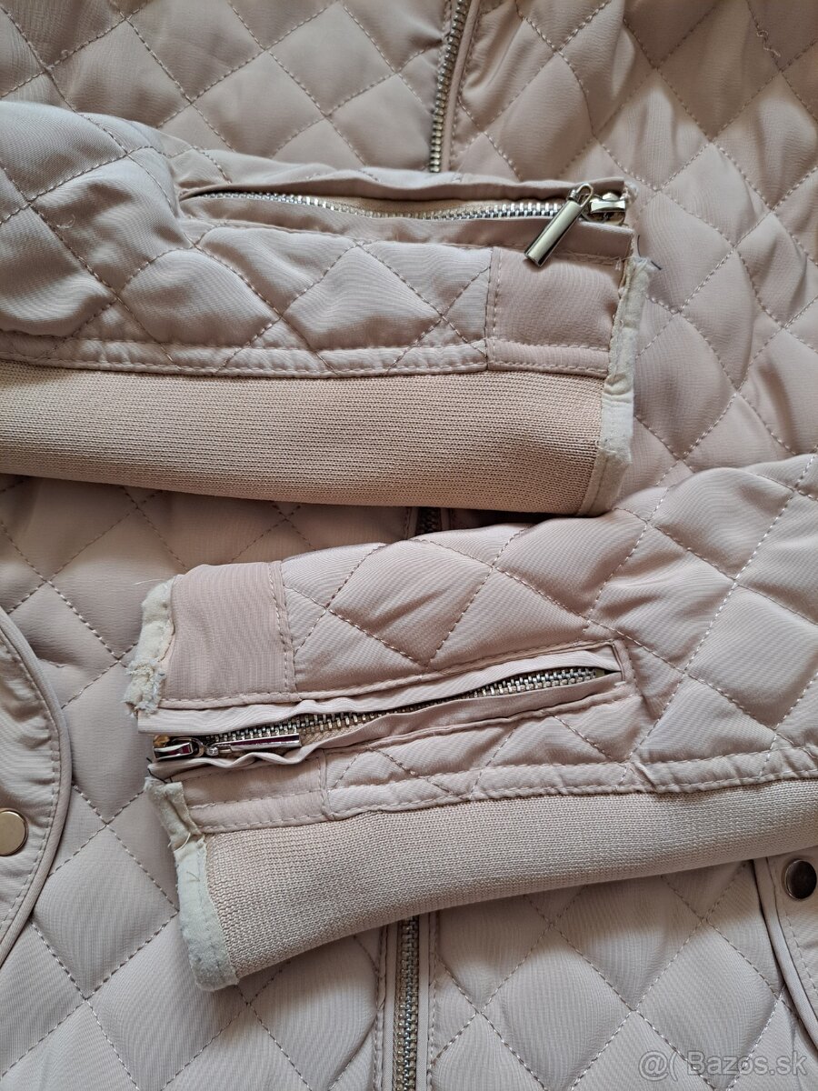 Béžová prechodná bunda v.40 - 3