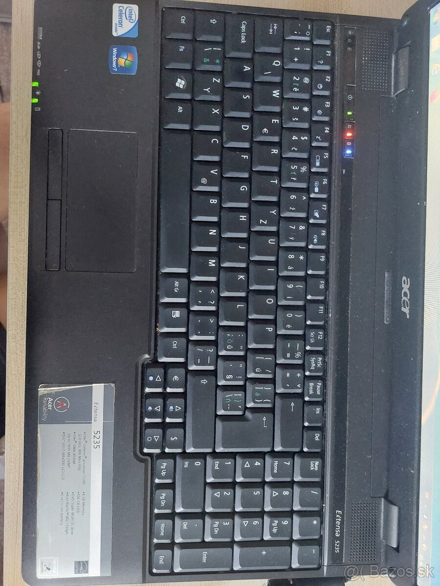 Predám notebook Acer Extensa 5235 - 3