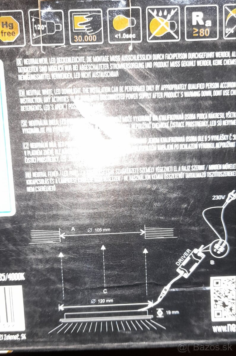 Led svetlá 6W - 10ks - 3