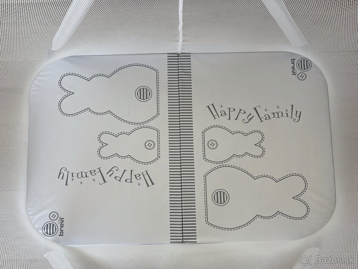 BREVI Detská ohrádka CIRCUS ITALIA - biely zajačik 125x79 cm - 3