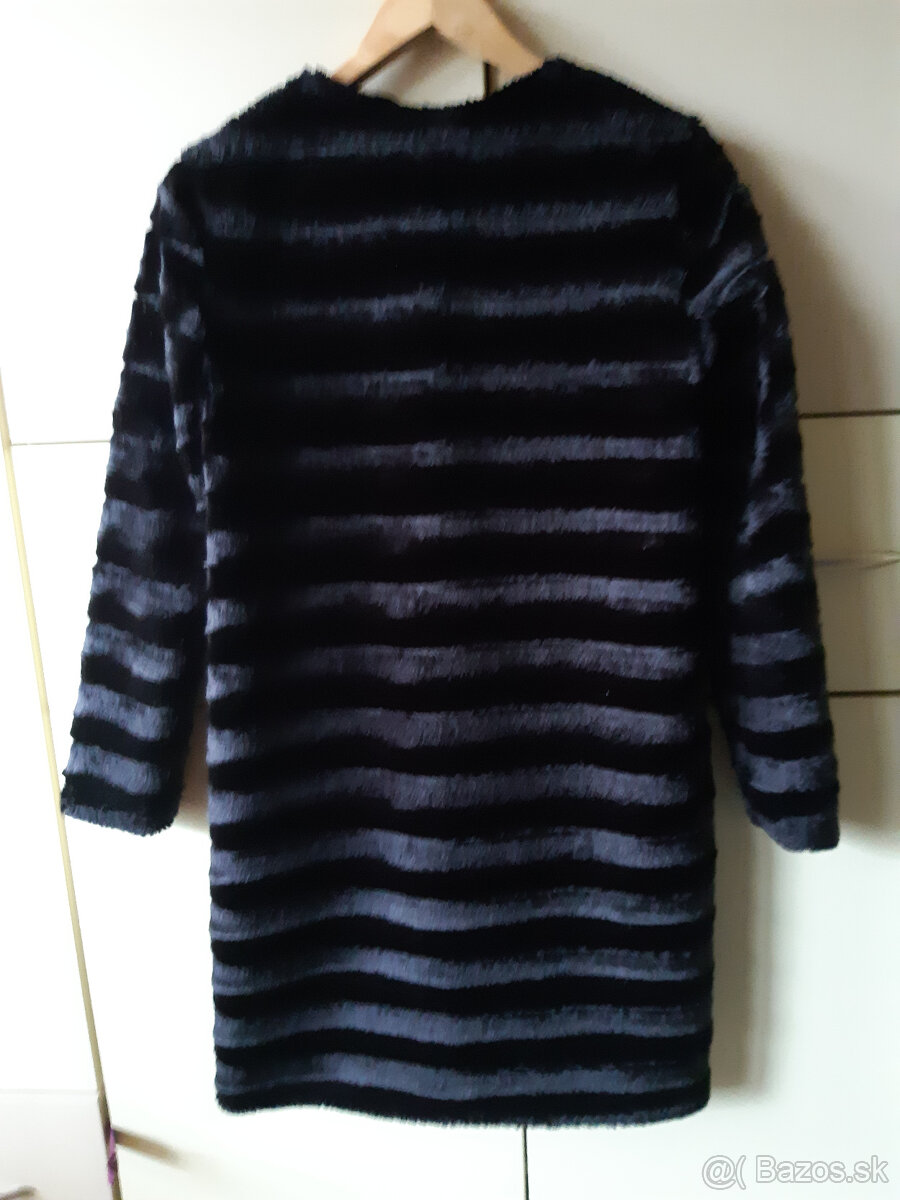 MLE Collection čierny kožuch umelý XS - 3