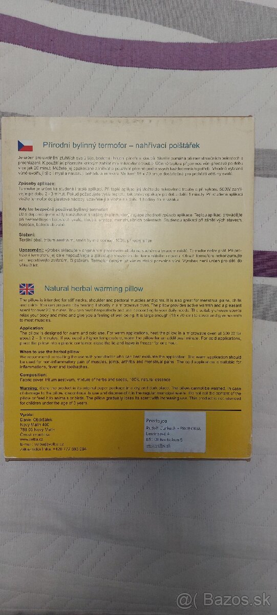 Bylinný termofor - 3