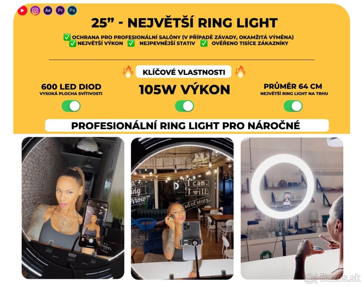 Led kruhové svetlo - 3