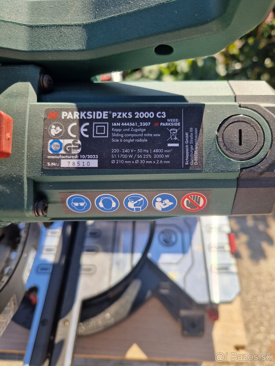 Pokosova píla parkside pzks 2000 c3 - 3