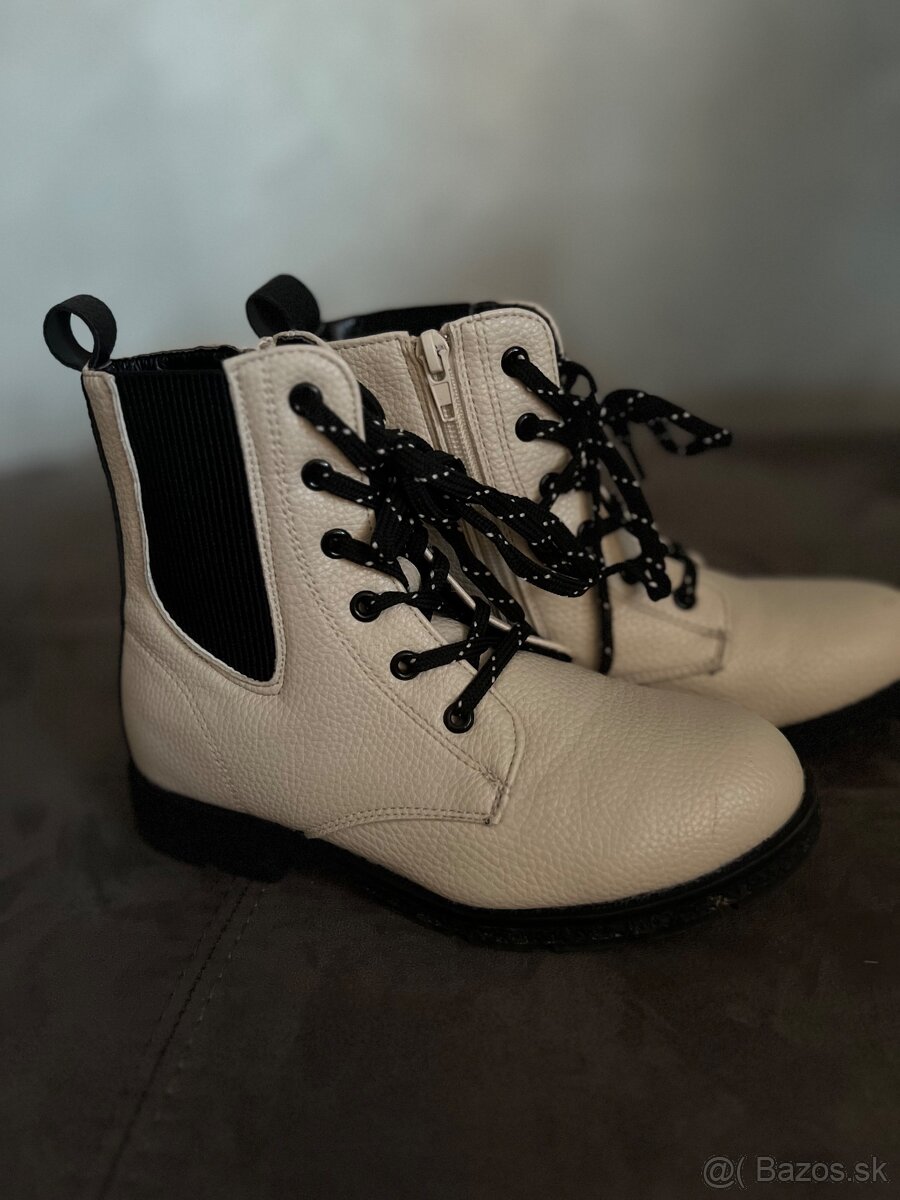 Dievčenské kožené topánky veľ.33 - 3