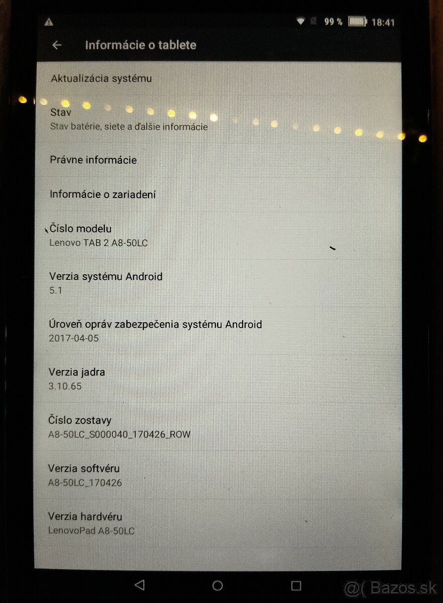 Tablet Lenovo TAB 2 A8-50LC (možnosť telefonovania, data) - 3
