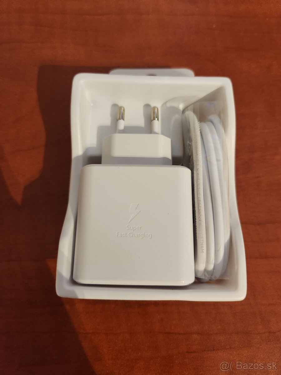 Originálna 45W nabíjačka Samsung C to C, biela - 3