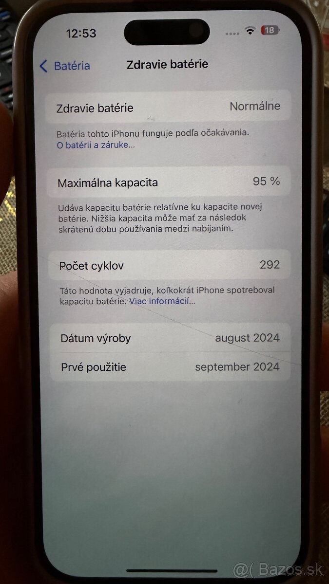 Predám iphone 16 ružovy 128 gb - 3