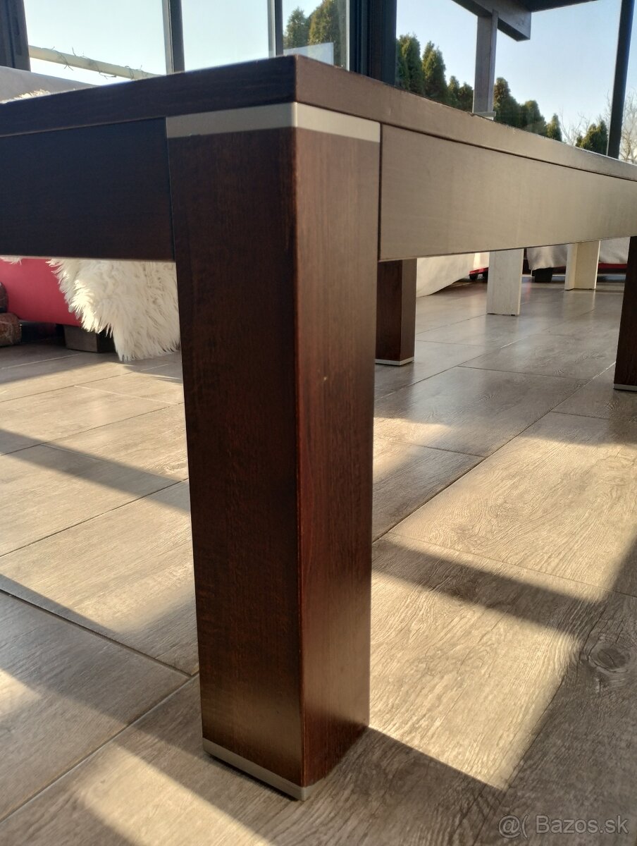 konferenčný stolík z masív-u,130 x 65 x 40 - 3