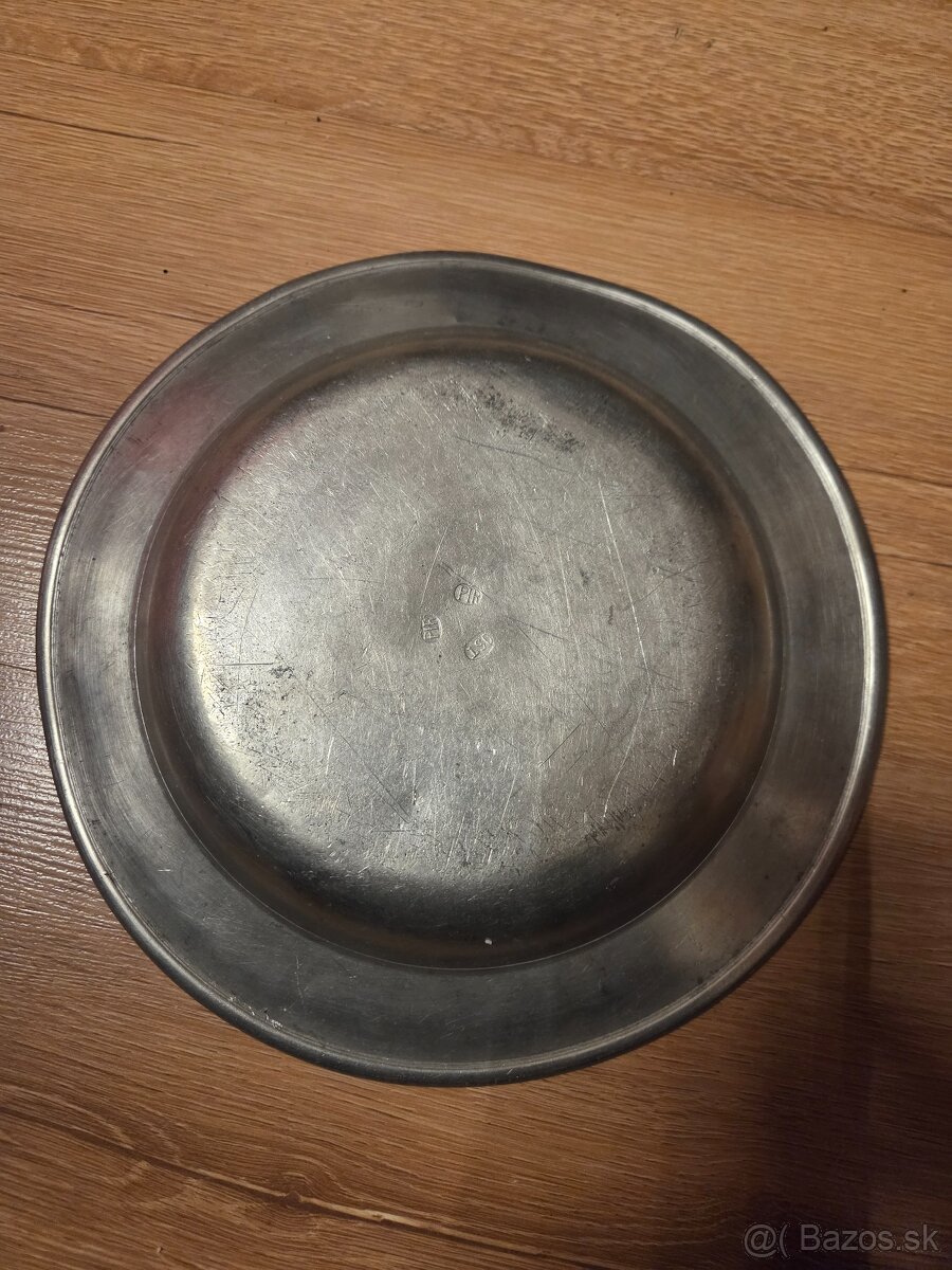 Barokový cínový tanier - 3