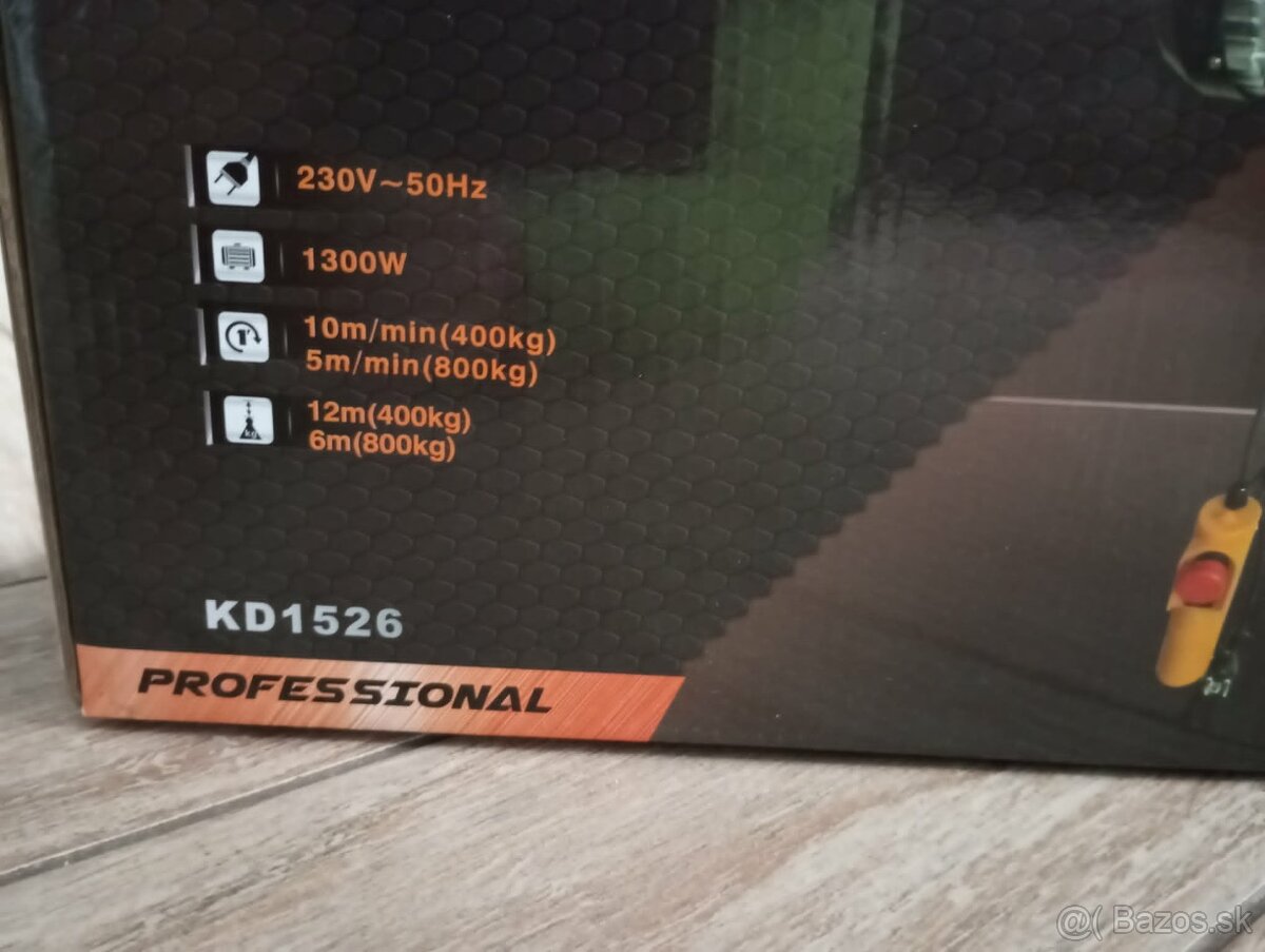 Elektrický lanový navijak 800kg KD1526 nový - 3