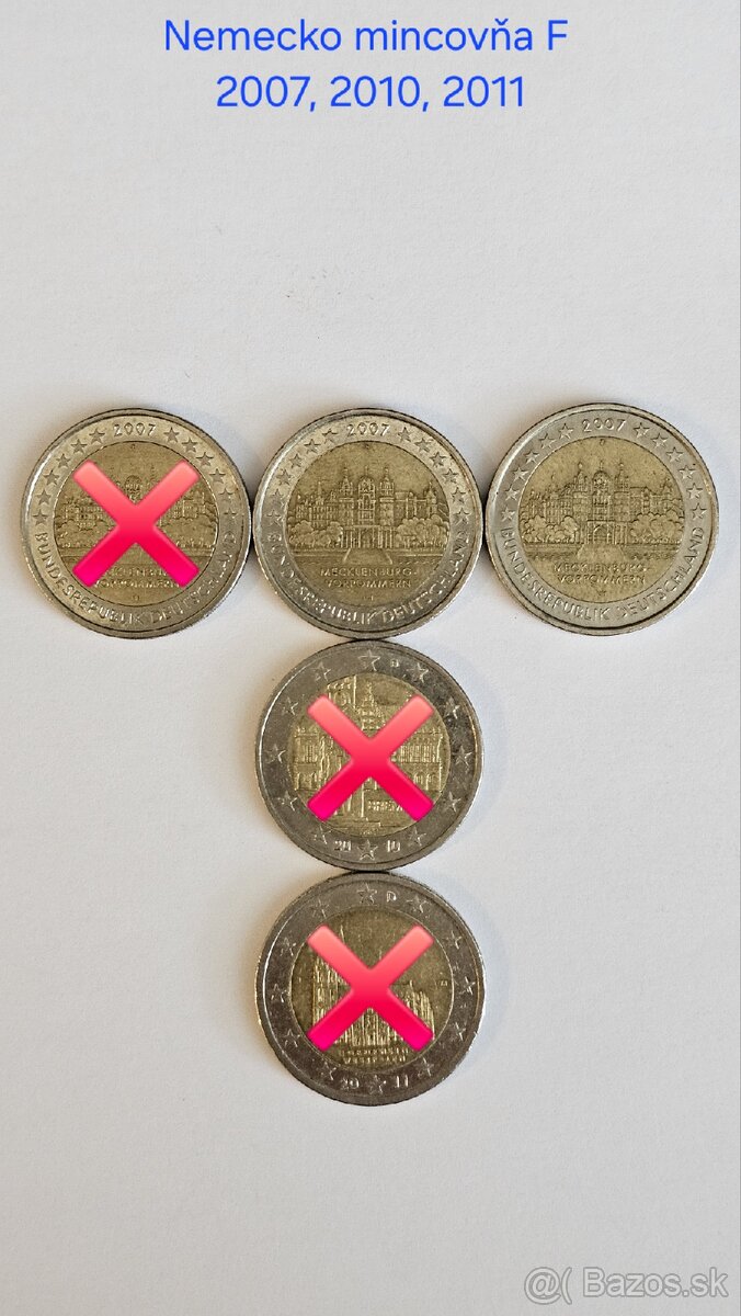 Obehové pamätné 2€ mince EÚ - 3