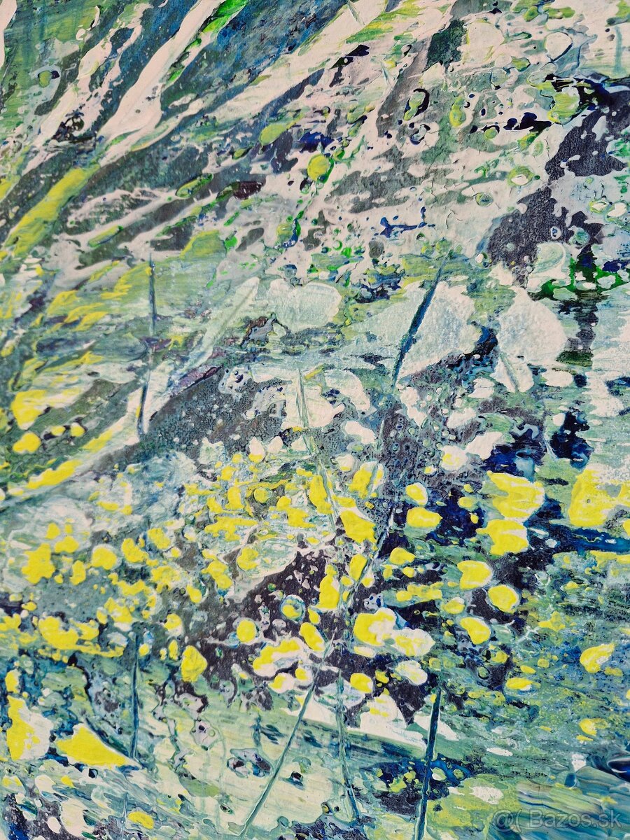 Abstraktný obraz štrukturovaný 100x70 I - 3