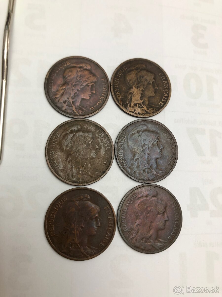 Mince FRANCE +Bankovky BIELORUSKO - 3