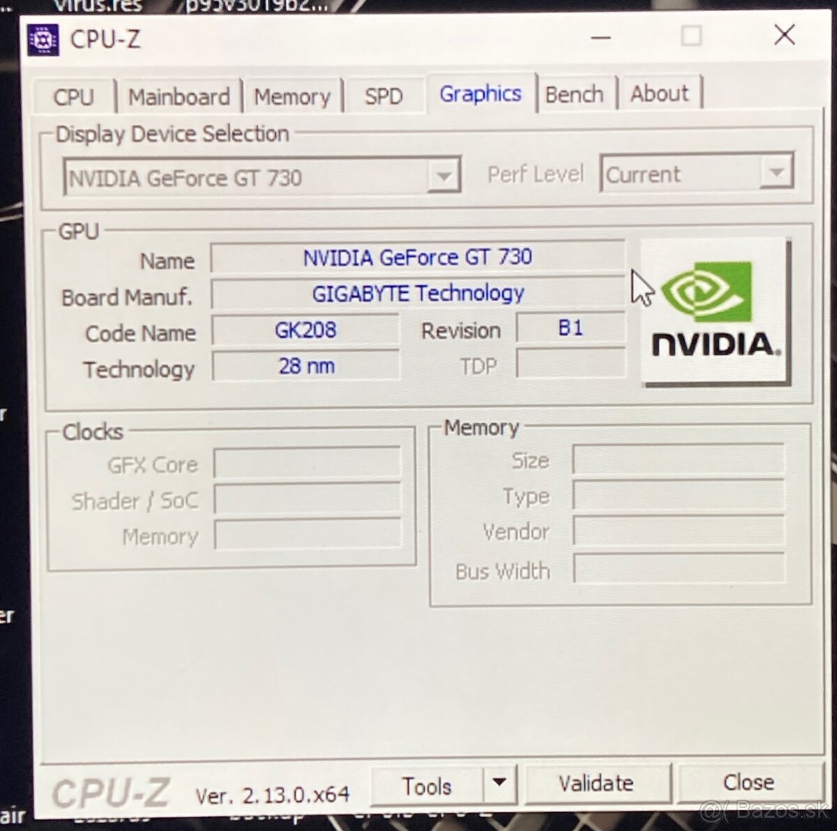 NVIDIA GeForce GT 730 2 GB GDDR6 (GK208) - 3