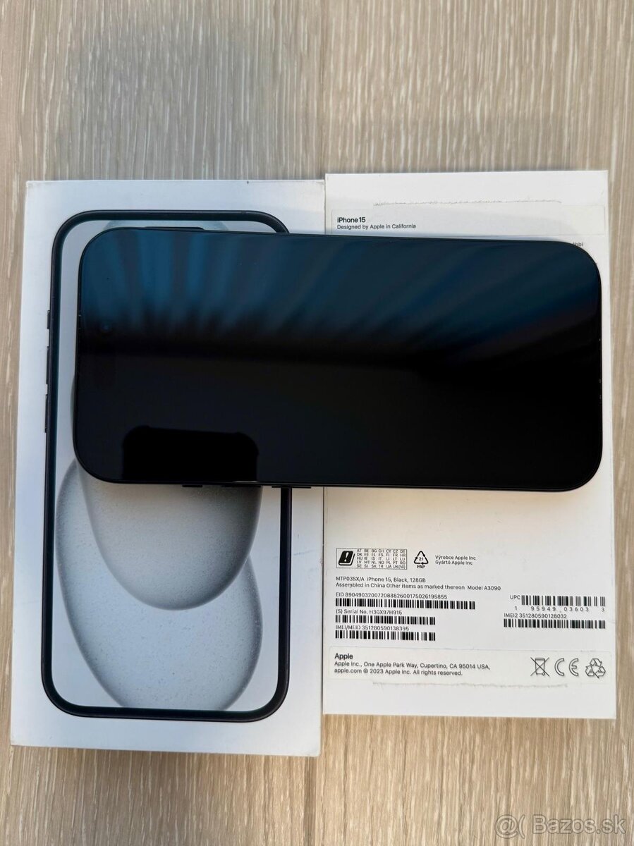 iPhone 15, 128GB Black - TOP stav - 3