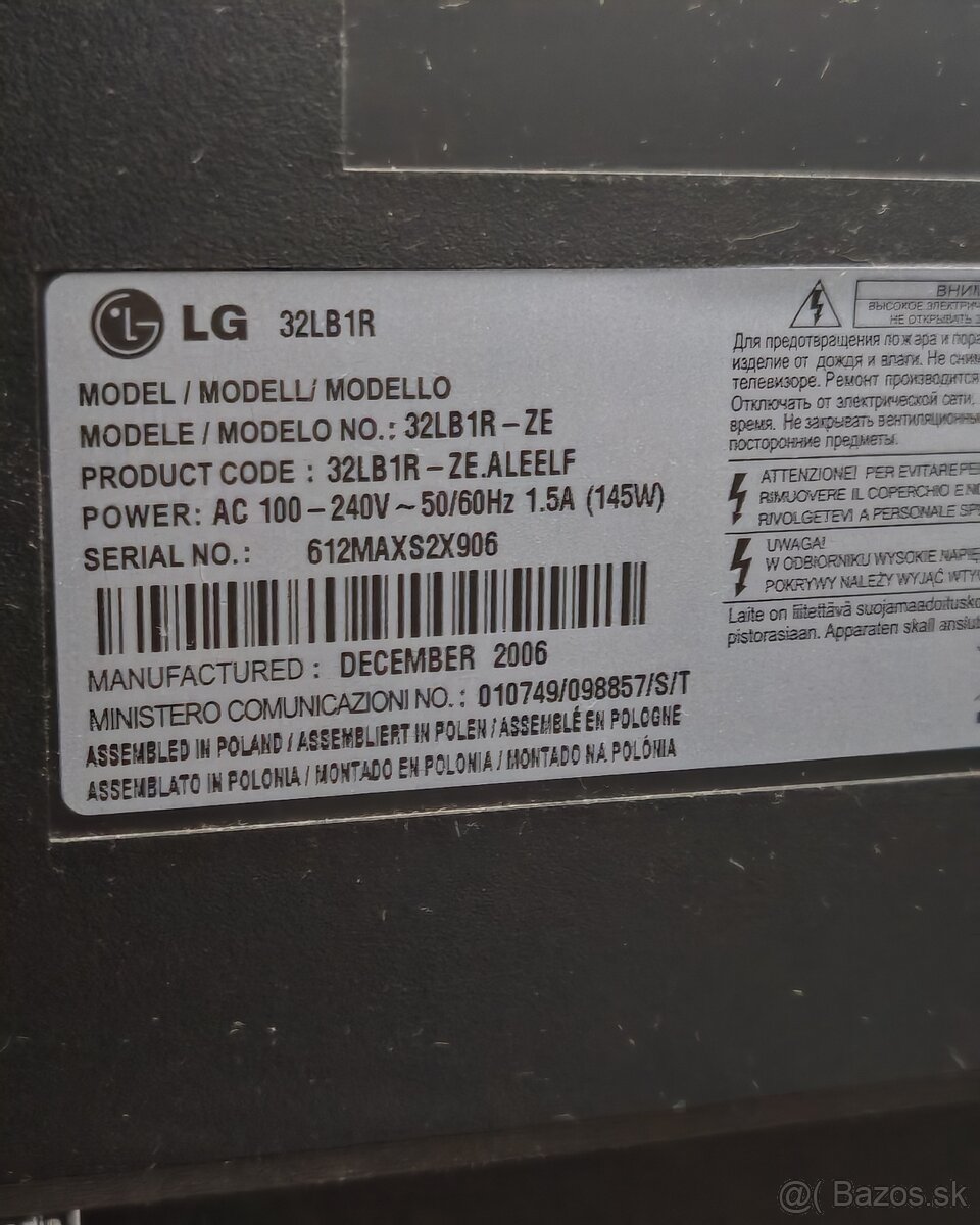 Predám starší TV LG - 3