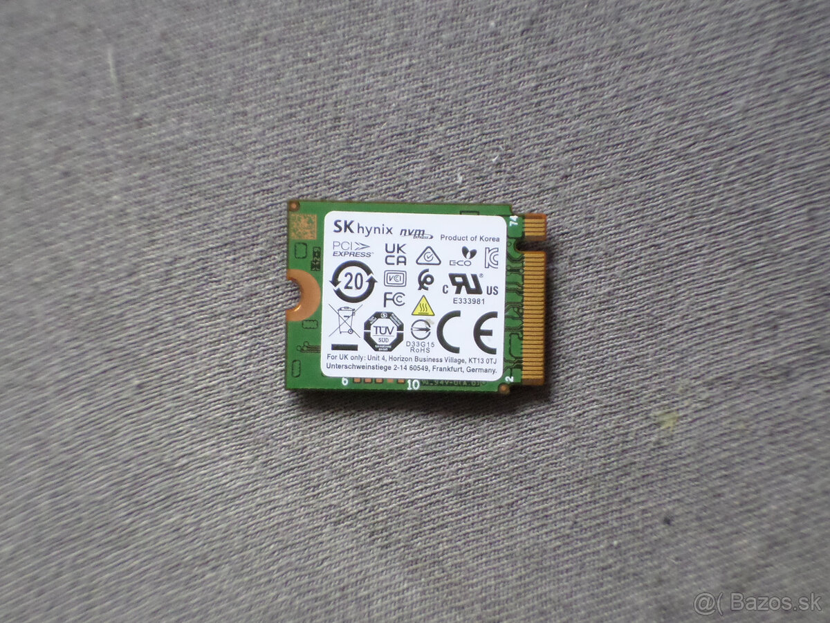 NVMe disk SK Hynix 256GB format 2230 - 3