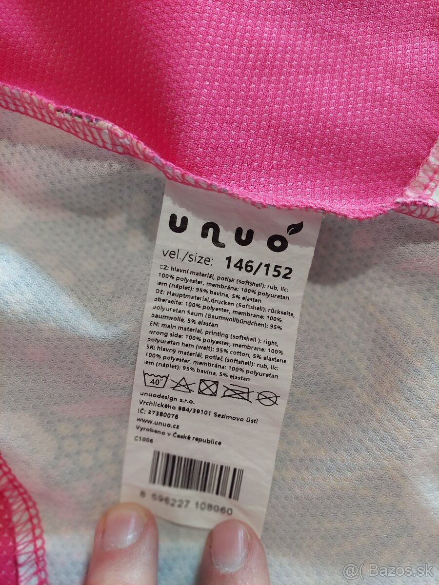 Dievčenská prechodná softshellová bunda Unuo 146/152 - 3