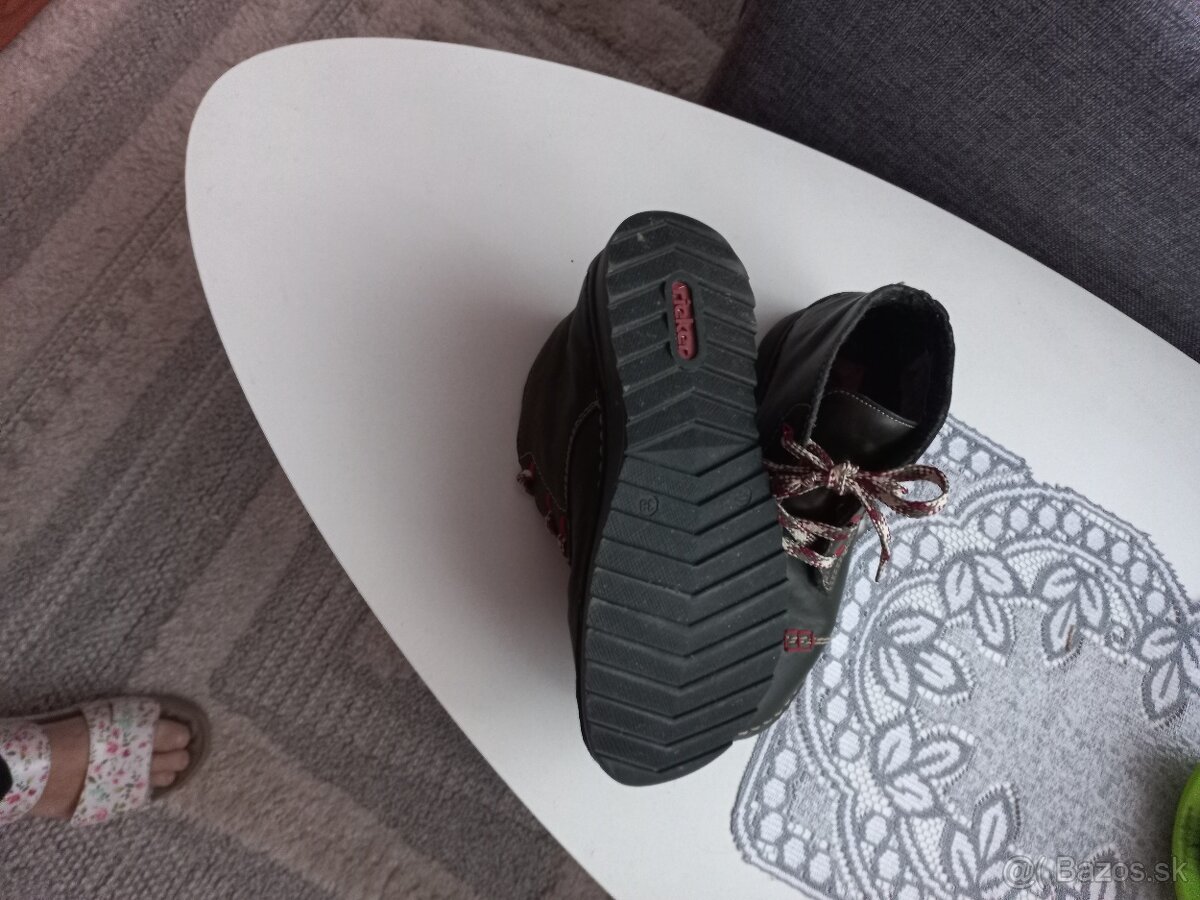 Damske RIEKERc38 topanky zelene - 3