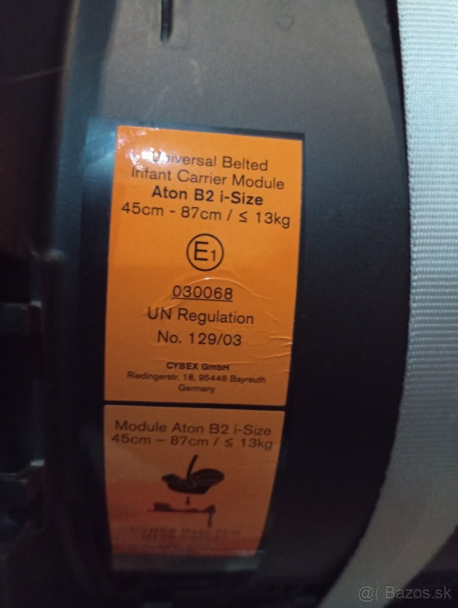 Predám autosedačku Cybex Aton B2 i-Size+ Isofix - 3