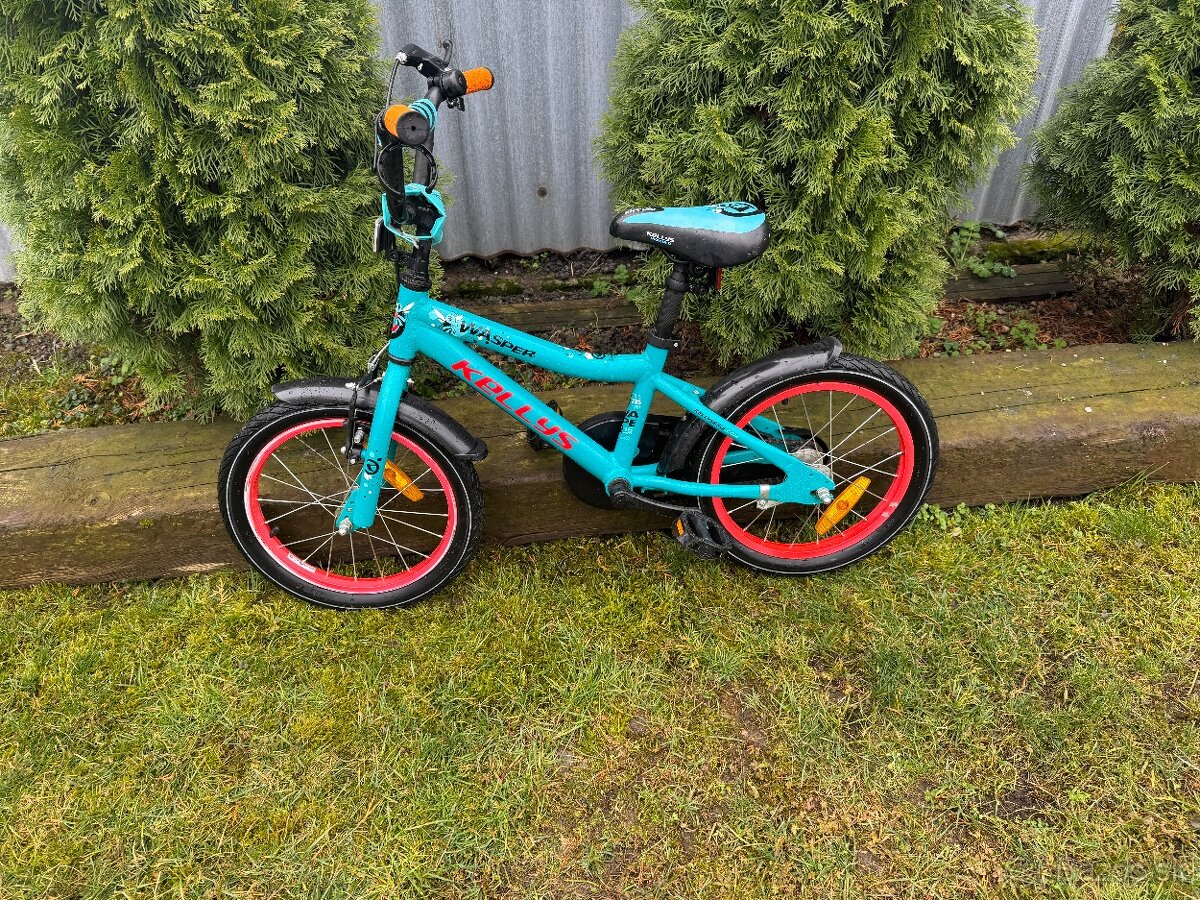Detský bicykel 16" Kellys Wasper modrý - 3