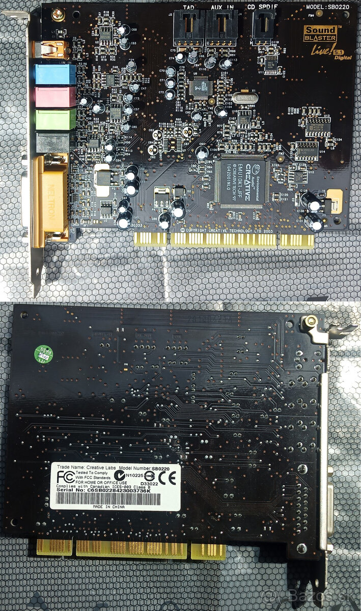 Staršie testované PCI zvukové karty - 3