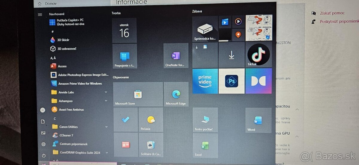 Notebook Toshiba 15,6 palcovy - 3
