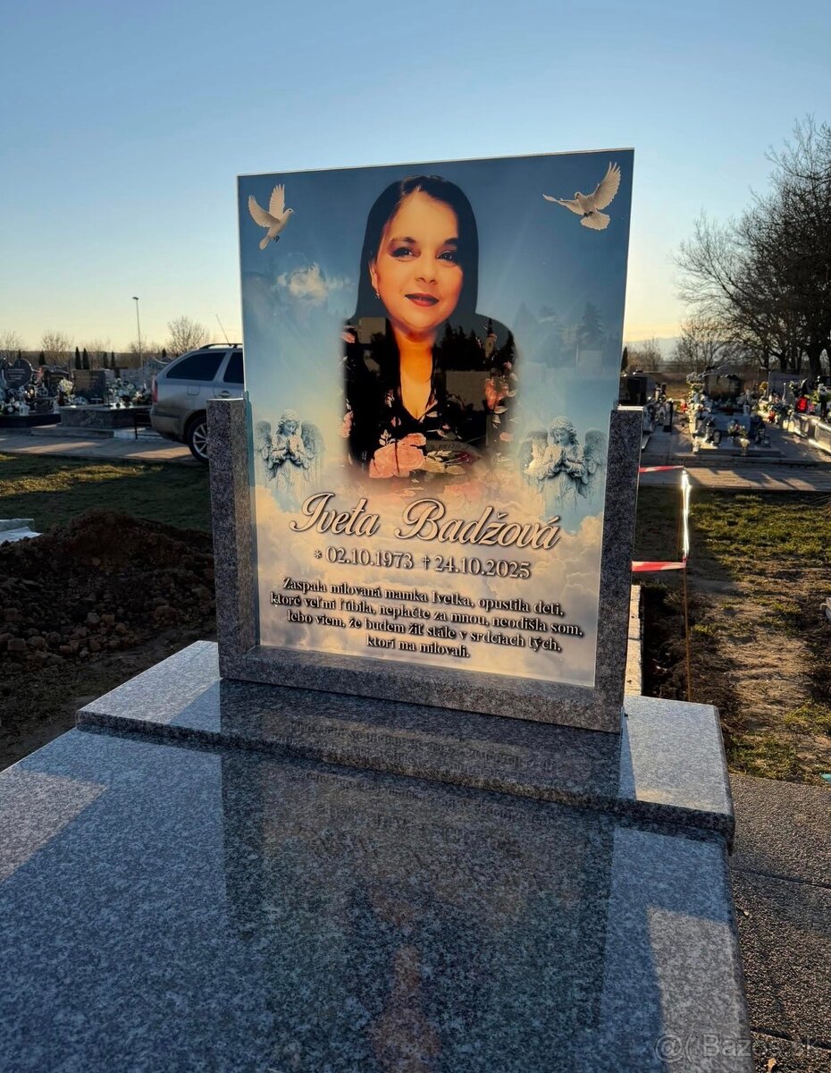 Sklenené dosky na náhrobné tabule - 3