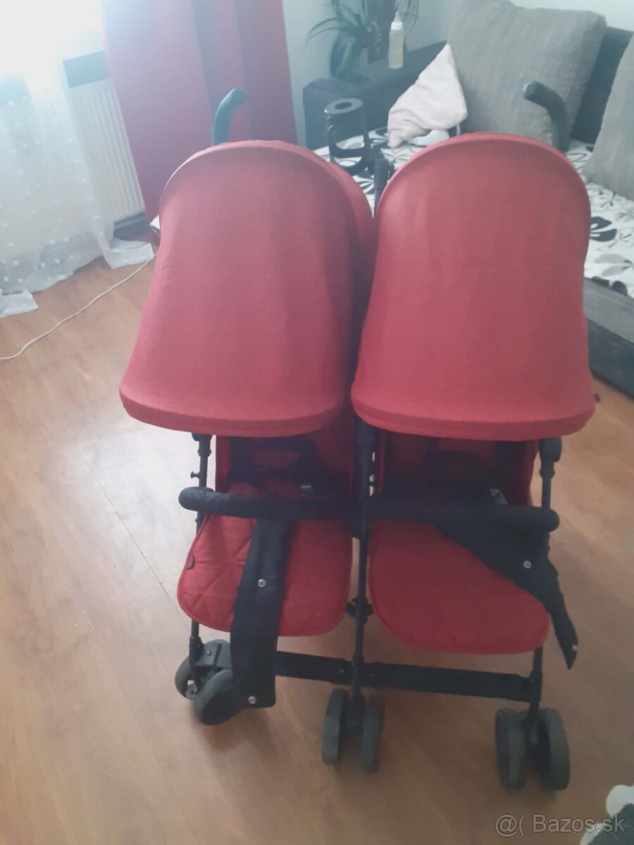 Športový kočík pre dvojičky - 3