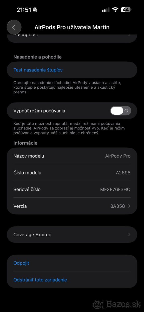 Predám Apple Airpods Pro 2 - 3