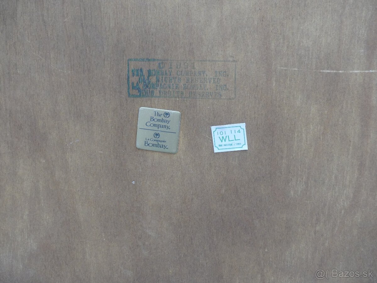 kolonialny konferencny stolik z masivu - Bombay company - 3