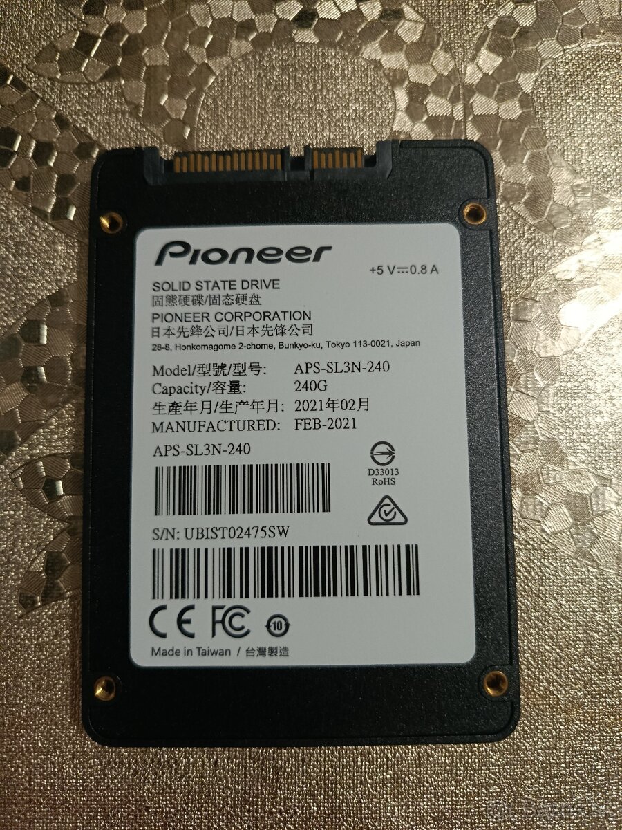 Nový SSD Pioneer APS-SL3 240 GB - 3