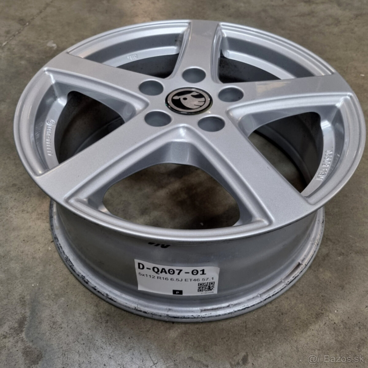 Hliníkové disky 5x112 R16 6,5J ET46 - 3