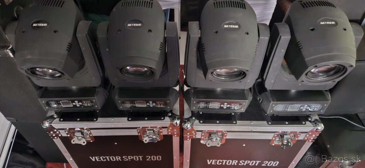 Predám 4x Moving Head 200w LED BSW - 3