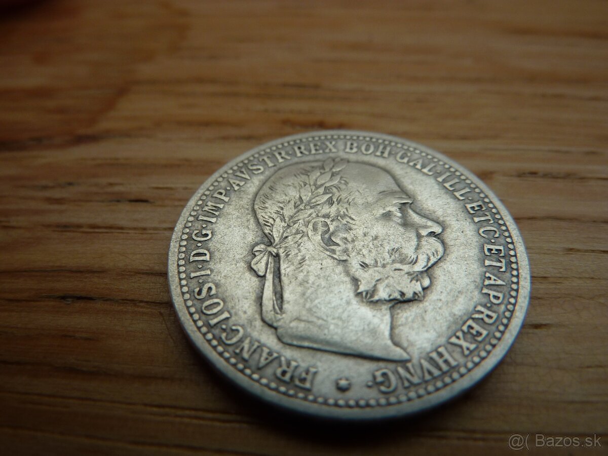 R-U Veľmi vzácna 1 koruna 1906 bz vo veľmi peknom stave - 3