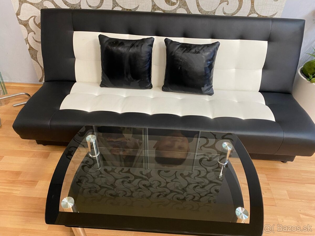 Kožená sedacia súprava + konferenčný stôl - 3