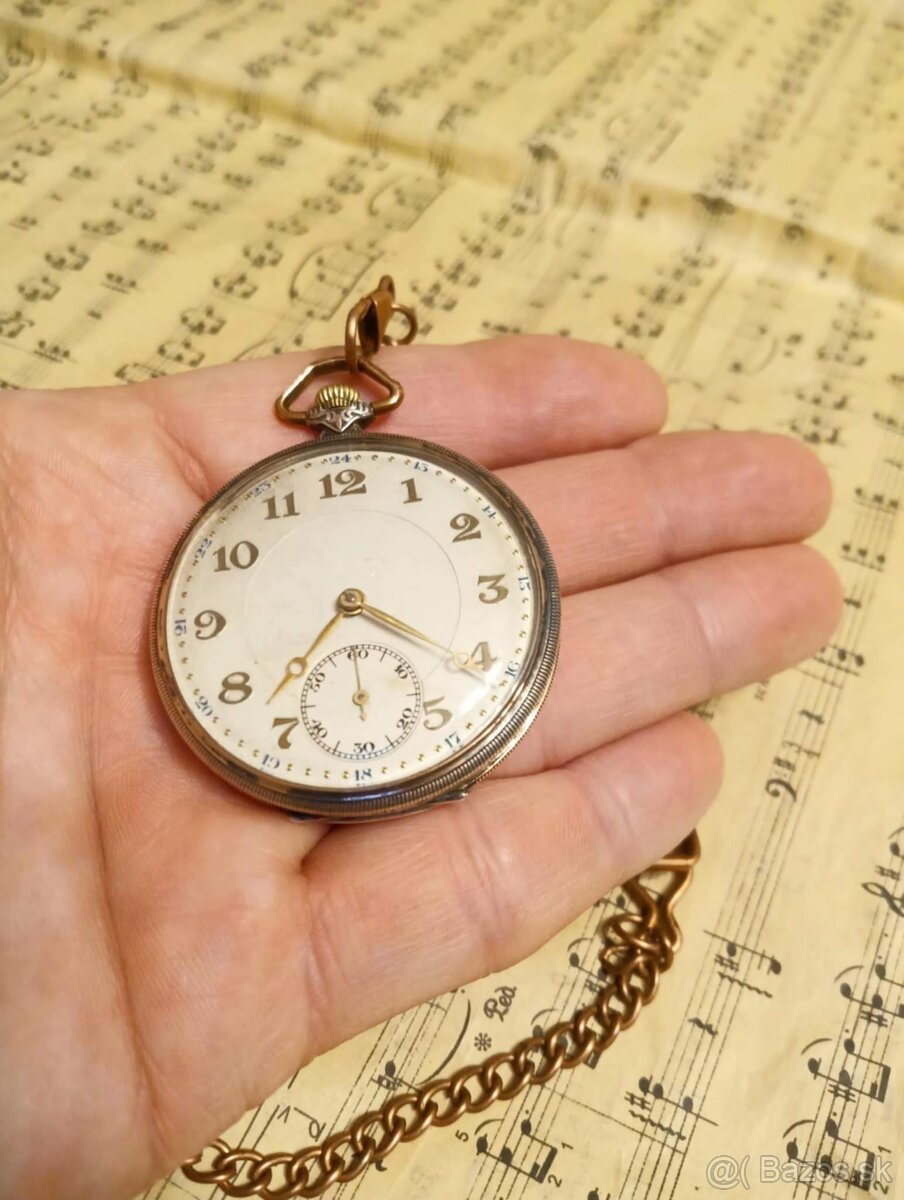 Strieborné ART-DECO hodinky v peknom stave - 3