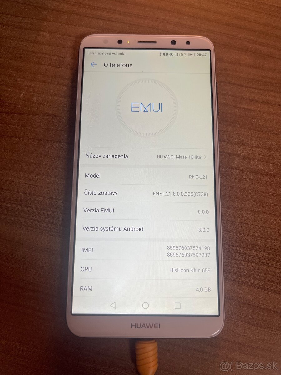 Huawei Mate 10 lite – TOP stav – 60 € pevná - 3