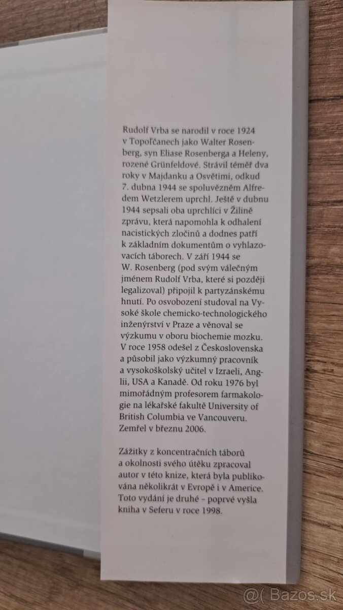 Utekl jsem z Osvětimi - Rudolf Vrba - 3