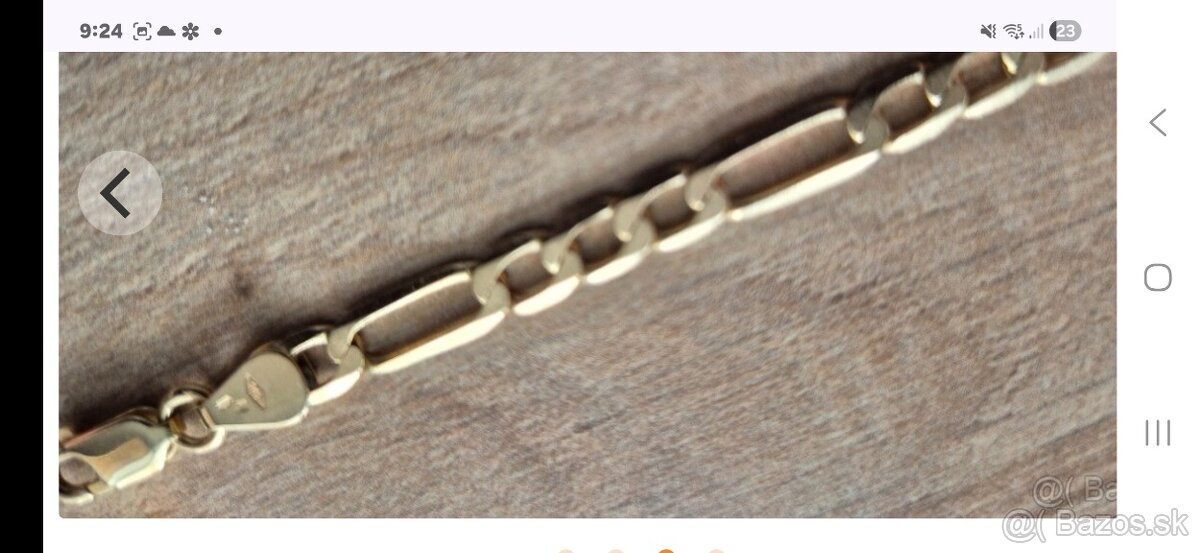 Zlatá pánska retiazka Figaro - 3