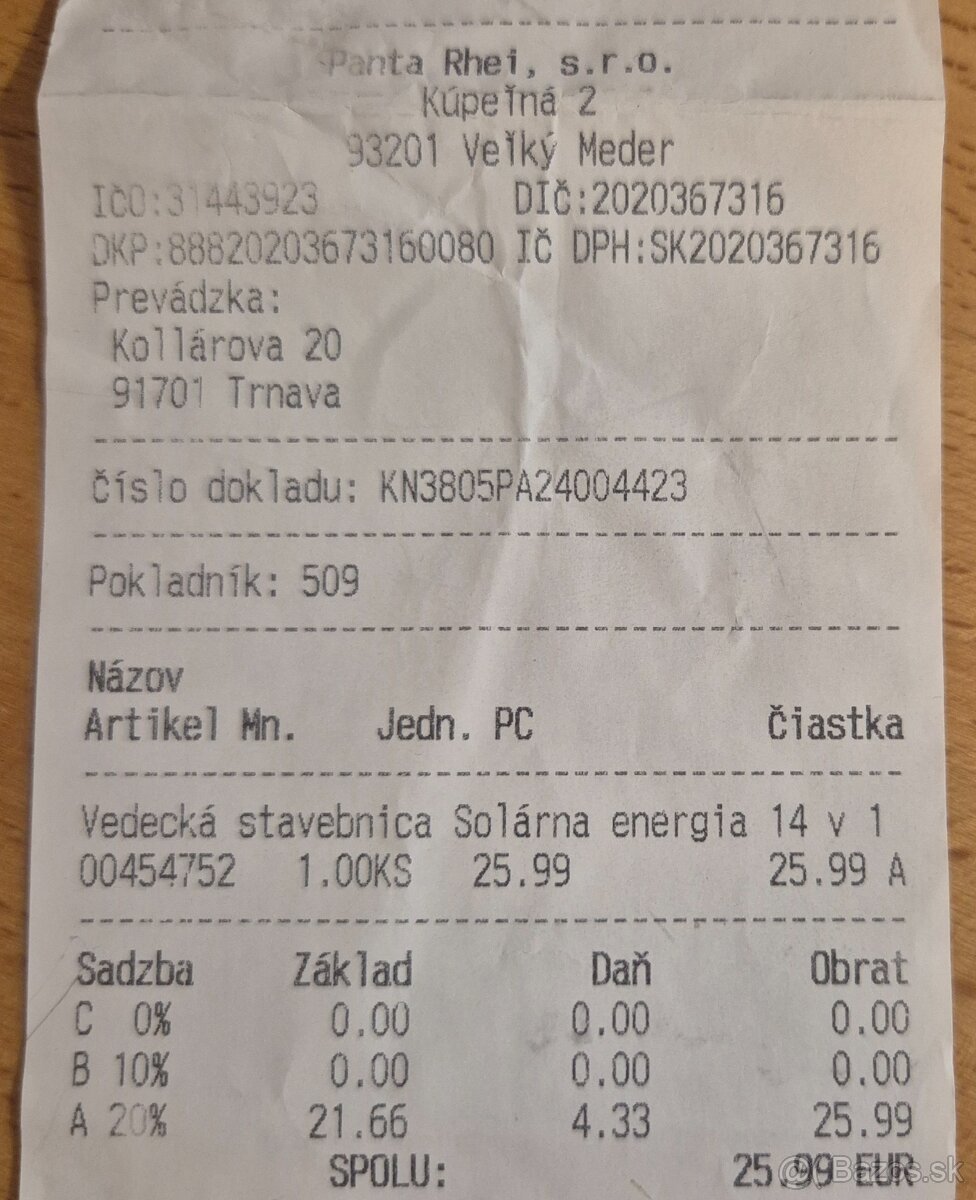 Vedecká stavebnica solárna energia - 3