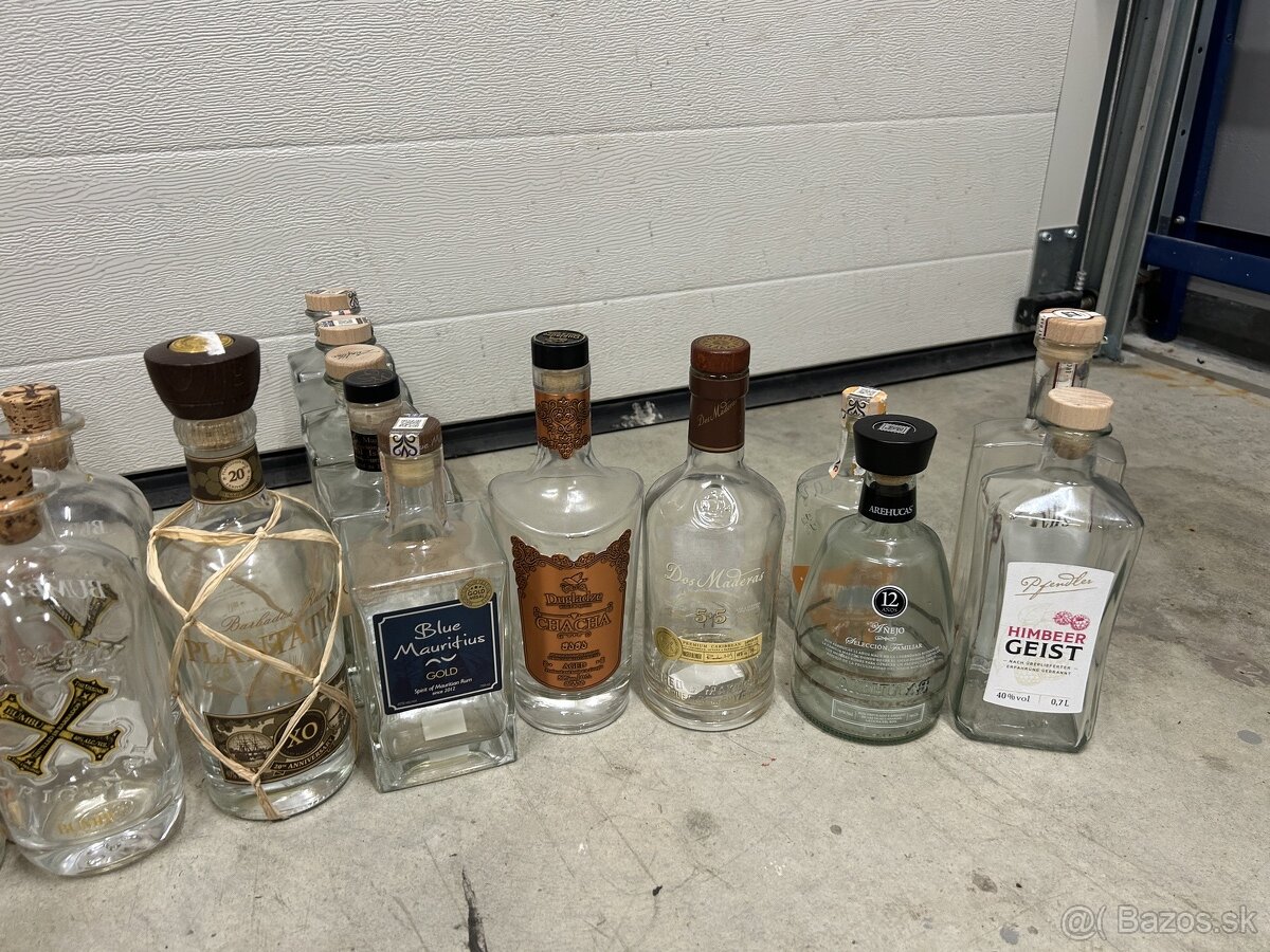 Kvalitné sklenené Fľaše s korkovým uzáverom - 3