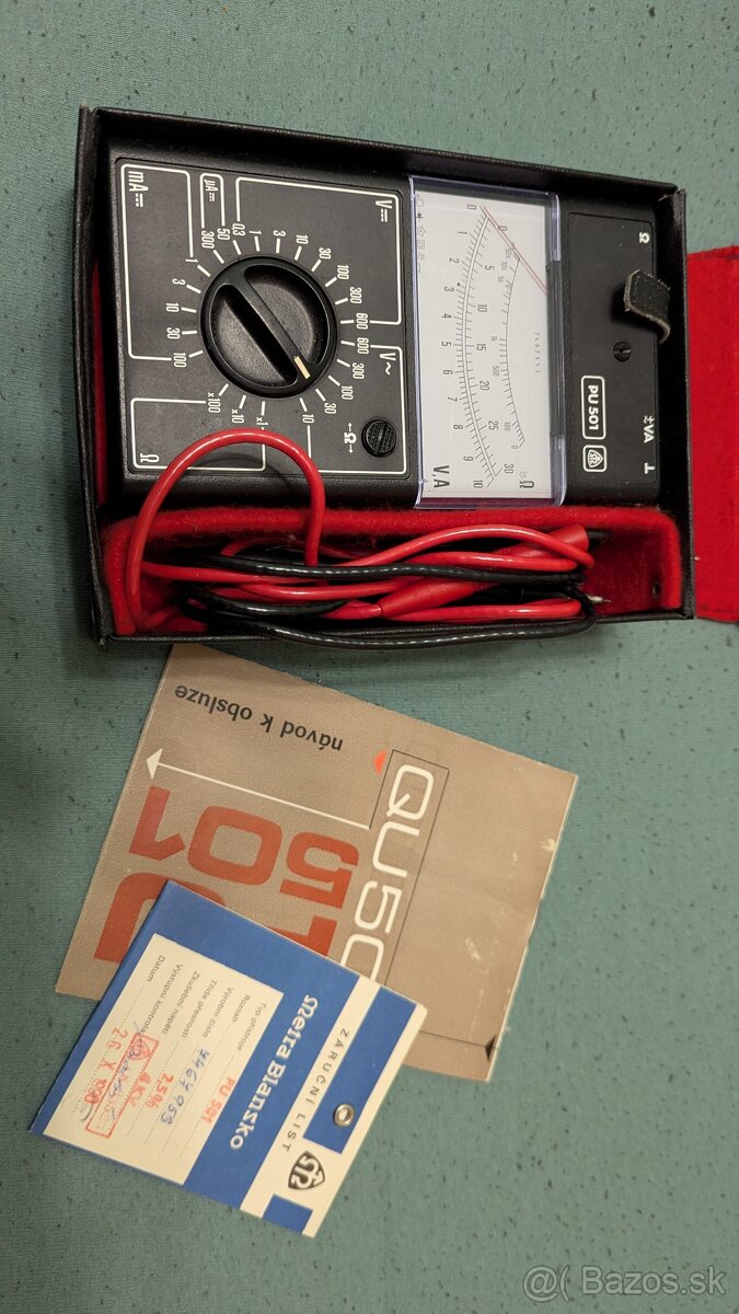 Predám Analógový multimeter Metra Blansko PU 501 - 3
