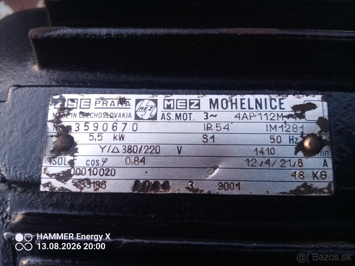 Elektromotor 5,5kW , 1410ot. - 3