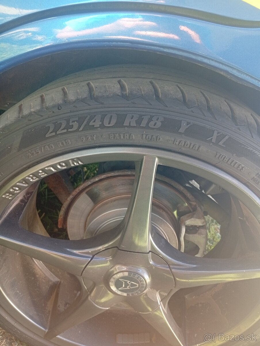Predám kolesá Wolfrace 5x100 225/40 R18 - 3